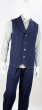 Royal Diamond Men's Outlet 2 Piece Denim Walking Suit - Vest Set