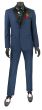 Vinci Men's 2 Piece Wool Feel Slim Fit Tuxedo - Flat Front Pant