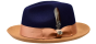 Bently Men's Australian Wool Fedora Hat - Bold Two Tone