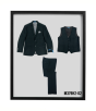 Sean Alexander Men's 3 Piece Hybrid Fit Suit - Birdseye Pattern