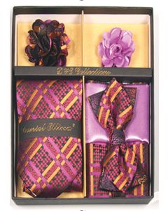 Daniel Ellissa Men's Neck Tie/Bow Tie Set - Multiple Colors