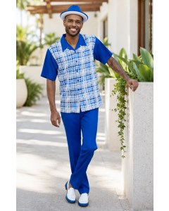 Cobalt Two Piece Leisure Suit for Men
