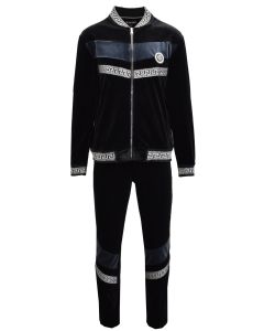 Stacy Adams Men's 2 Piece Velour Walking Suit - Bold Stripe
