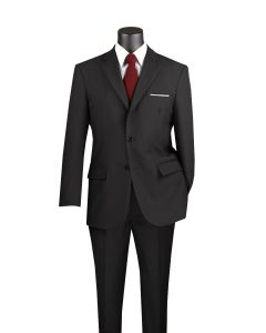 Vinci Men's 2 Piece Poplin Discount Suit - Big and Tall Sizes