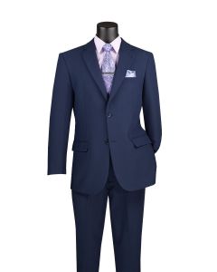 Vinci Men's 2 Piece Poplin Discount Suit - Big and Tall Sizes