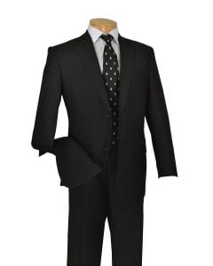 Vinci Men's 2 Piece Wool Feel Executive Suit - Extra Long Sizes