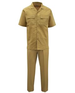 CCO Men's 2 Piece Walking Suit - Short Sleeve Linen