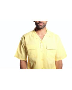 Stacy Adams Men's 2 Piece Walking Suit - Short Sleeve Linen