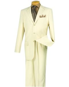 CCO Men's 2 Piece Poplin Outlet Suit - 3 Button Jacket