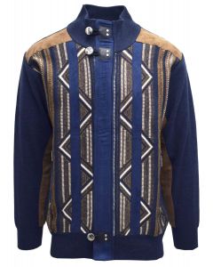 Silversilk Men's Sweater - Multi Stripe