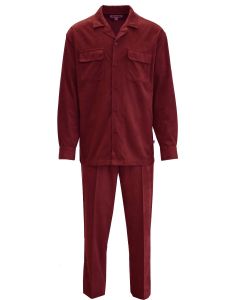 Stacy Adam's Men's 2 Piece Suede Feel Walking Suit - High Quality Fabric