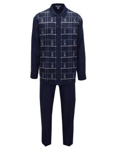 Silversilk Men's 2 Piece Long Sleeve Walking Suit - Unique Windowpane