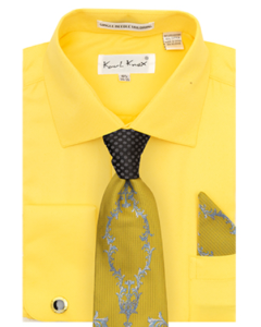 Karl Knox Men's French Cuff Shirt Set - Thorn Pattern