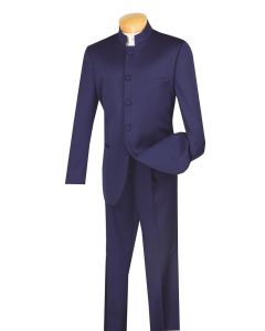 CCO Men's 2 Piece Nehru Outlet Suit - 5 Button Fashion Style