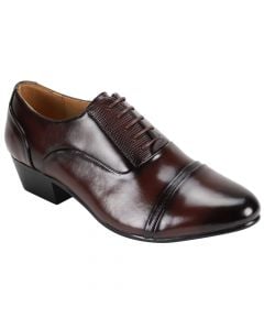 D'Italo Men's Leather Dress Shoe - Elevated Heel