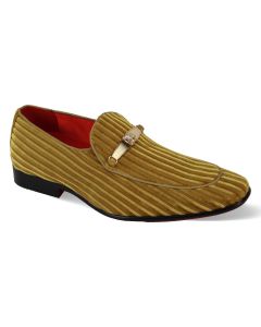 After Midnight Men's Fashion Dress Shoe - Striped Velvet