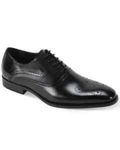 Giorgio Venturi Men's Leather Dress Shoe -  Butterfly Perforations