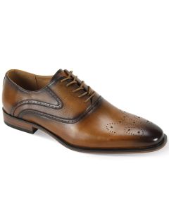 Giorgio Venturi Men's Leather Dress Shoe -  Butterfly Perforations