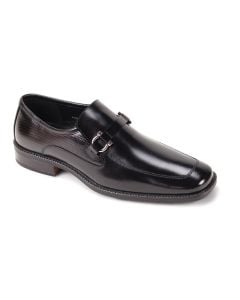 Black Leather Dress Shoe Mens Shoes Slip On Shoes