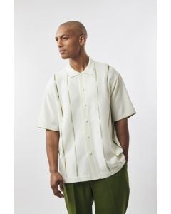 Silversilk Men's 2 Piece Short Sleeve Walking Suit - Subtle Stripe
