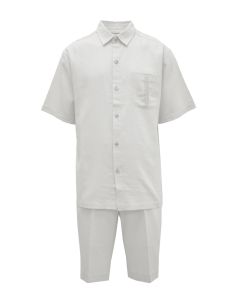 CCO Men's 2 Piece Short Set Walking Suit - Linen Blend