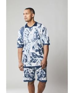 Stacy Adams Men's 2 Piece Short Set Walking Suit - Abstract Pattern