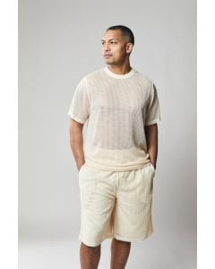 Stacy Adams Men's 2 Piece Short Set Walking Suit - Mesh Fabric