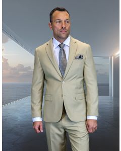 Beige Suit for Men 2 Piece Mens Suits 