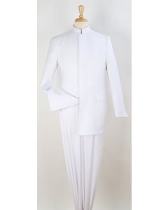 Apollo King Men's 2 Piece Nehru Style Suit - Hidden Buttons