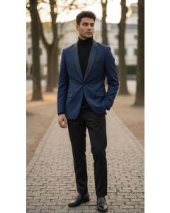CCO Men's Outlet Fashion Dinner Jacket - Bold Satin Lapel