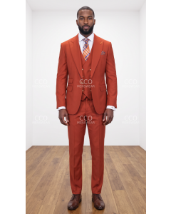 Statement Men's 3 Piece 100% Wool Fashion Suit - Bold Colors