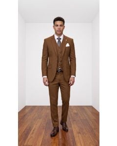 Copper Suit Tailored Suit Mens 3 Piece Suits