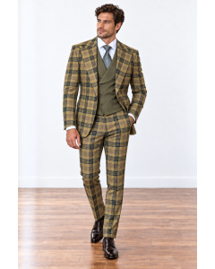 Bronze Men's Suit Men Double Breasted Vest