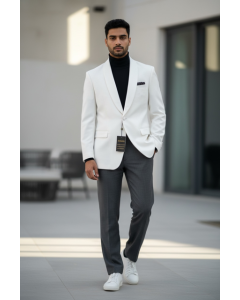 CCO Men's Outlet Fashion Dinner Jacket - Satin Lapel