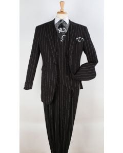 Royal Diamond Men's 3pc Fashion Suit - Pinstripe