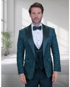 Statement Men's Modern Fit Tuxedo - Deep Peak Lapel
