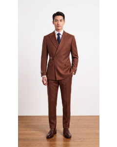 Copper Suit Double Breasted Suit Jacket Suits for Men