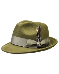 Bruno Capelo Men's Fedora Dress Hat - Blues Brother Style