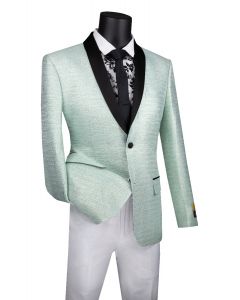 Vinci Men's Slim Fit Sport Coat - Blending Horizontal Stripes