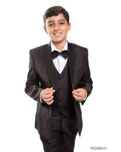 Tazio Boy's 5 Piece Tuxedo - Tuxedo Shirt and Bow Tie