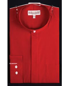 Daniel Ellissa Men's Outlet Banded Collar Dress Shirt - Solid Color