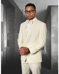 Statement Men's Outlet 3 Piece Tuxedo - Tone on Tone Lining
