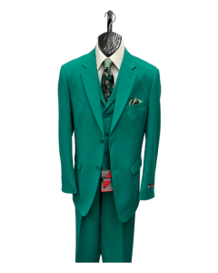 Zacchi Men's 3 Piece Poplin Suit - Spring Colors