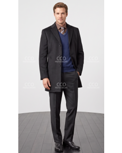 Black Mens Car Coat Top Coats For Men Wool Blend Jackets