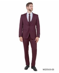 Burgundy Suit Ultra Slim Fit Suit Skinny Suits for Men Big and Tall Suits