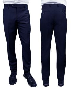 CCO Men's Outlet Modern Fit Pants - Discounted Flat Front Slacks