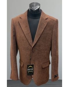 Cognac Chenille Blazer Sports Jacket for Men 