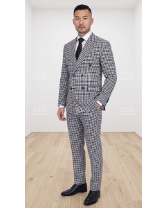 Black Suits Double Breasted Suit for Men