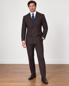 Brown Double Breasted Suit for Men