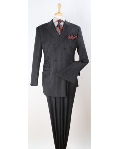 Apollo King Men's 3pc Double Breasted Suit - Executive Style